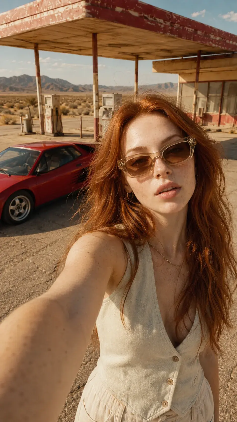 UGC-style vertical eyewear campaign frame