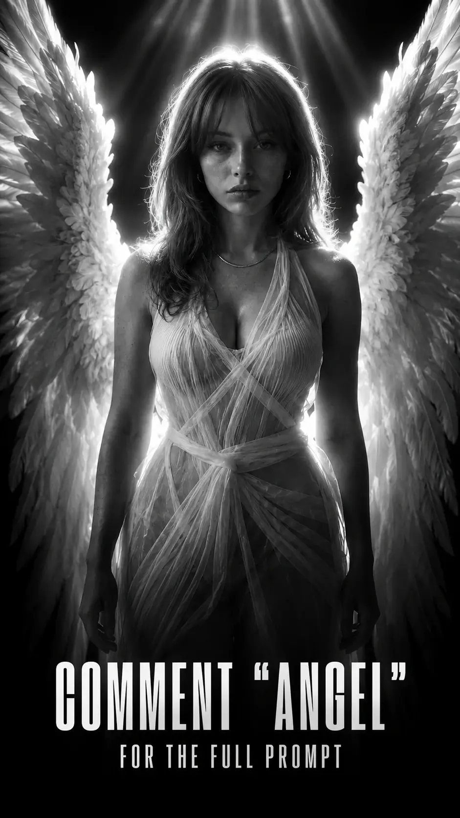 Same-face angel portrait prompt