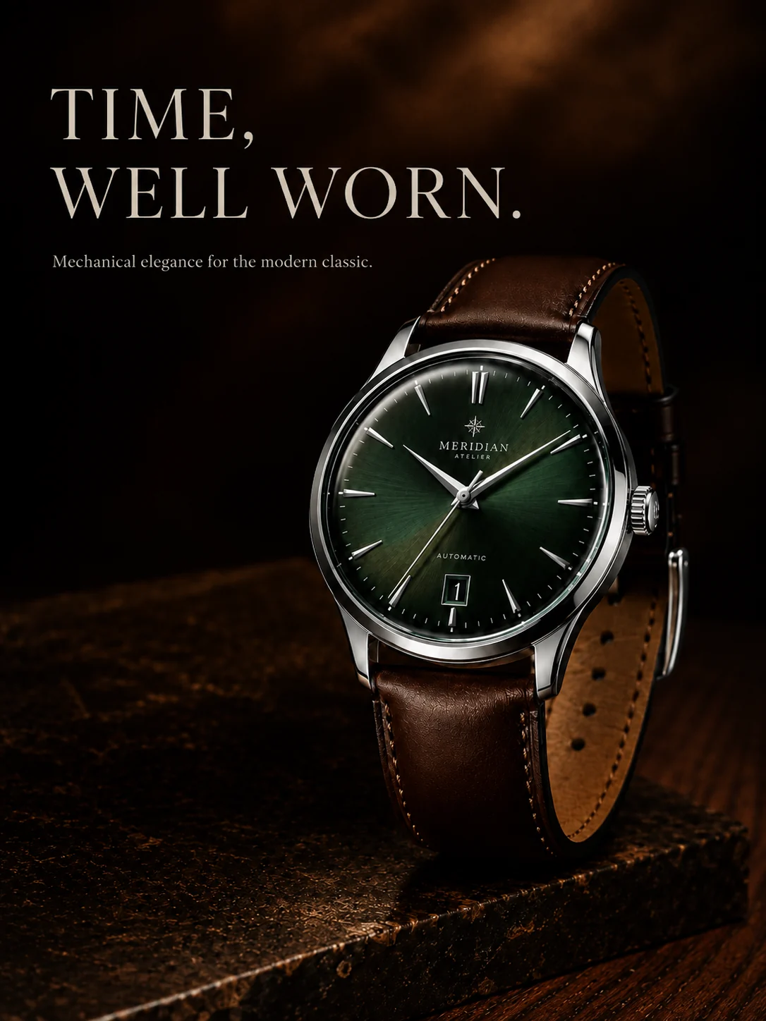 Fictional Meridian automatic watch in a tabletop campaign